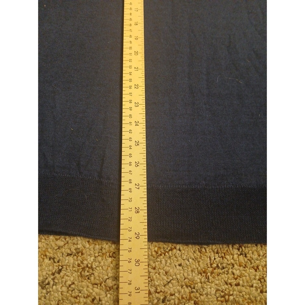 Club Room Solid Crew Neck Merino Wool Blend Sweater Blue Mens‎ XL - Picture 6 of 7